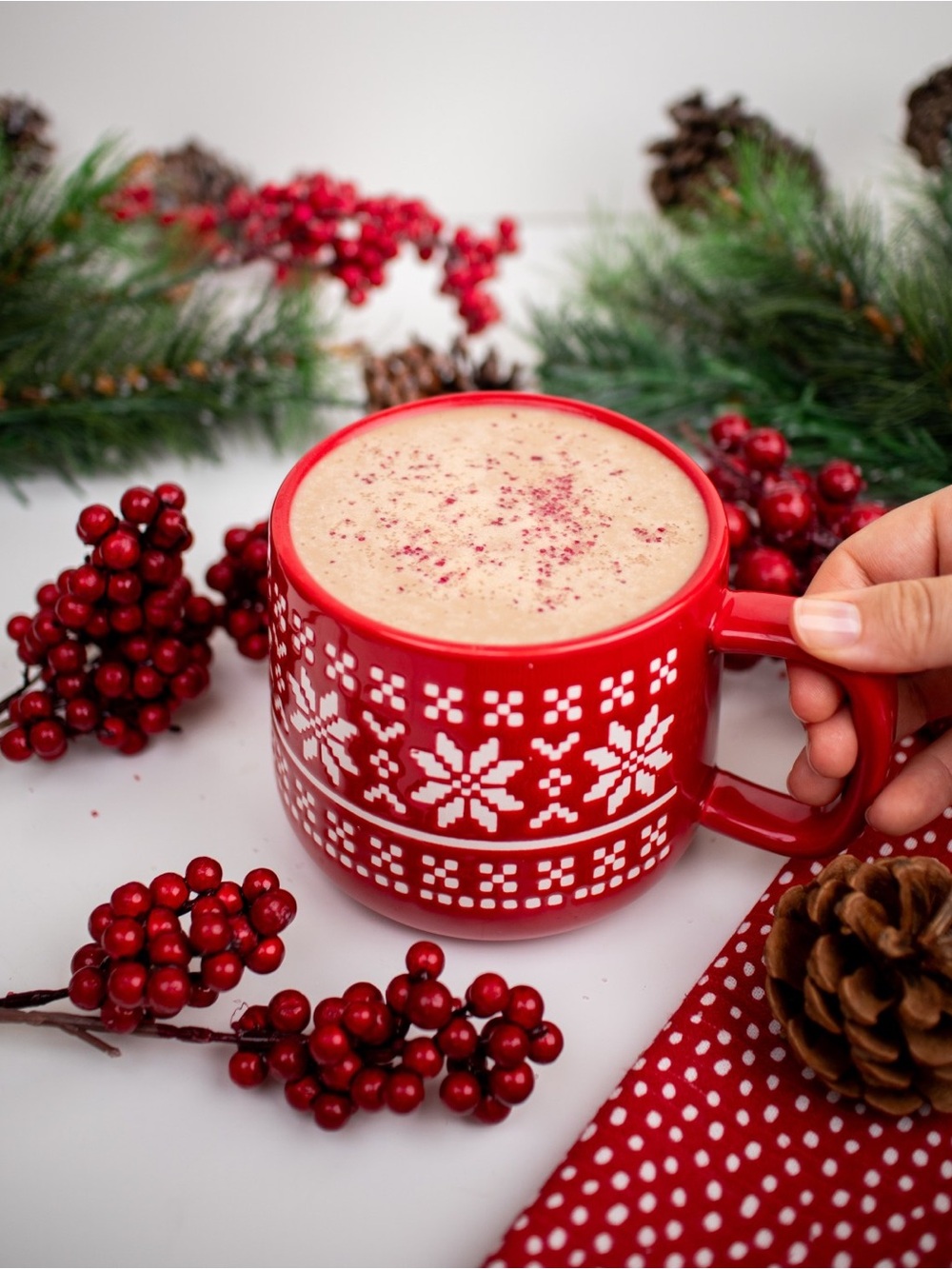 Large Fair Isle Snowflake Mug- 20 oz.